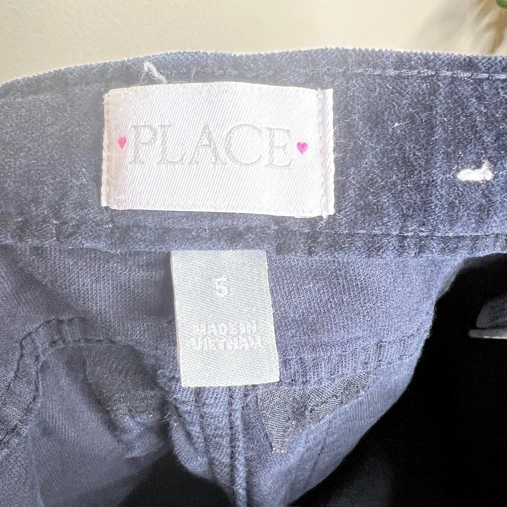 The Children’s Place Navy Blue Velvet Velour Pants Girls School Play Size 5